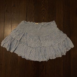 LIGHTLY WORN- Rock N Rags Blue & White Skirt